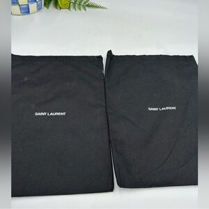 Saint Laurent drawstring, dust or bags set of two